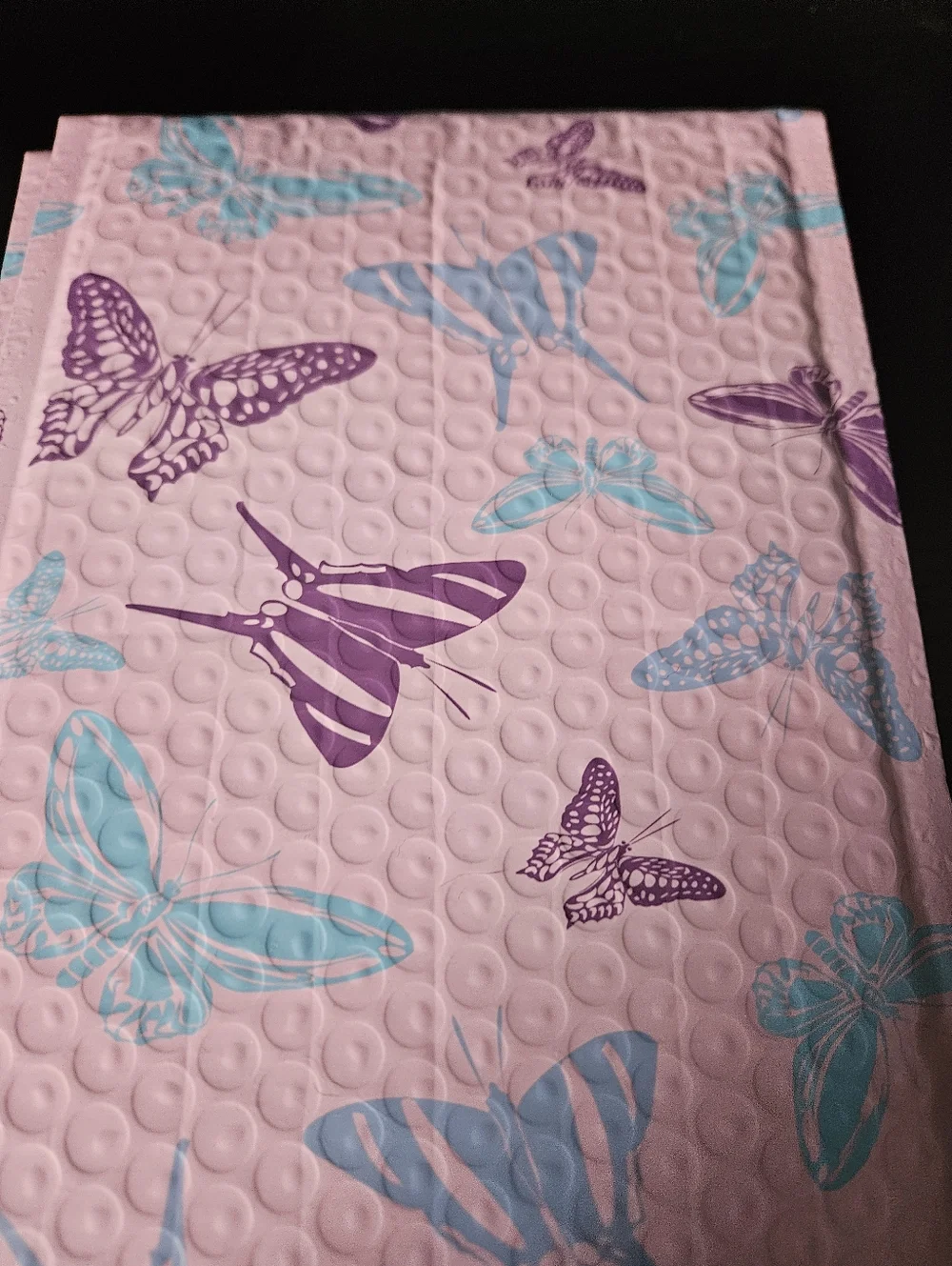 10 Purple Butterfly Bubble Mailers